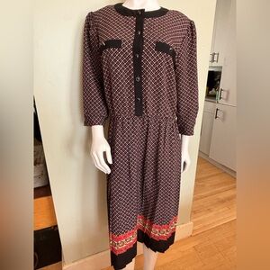 Vintage Breli Originals Print Dress